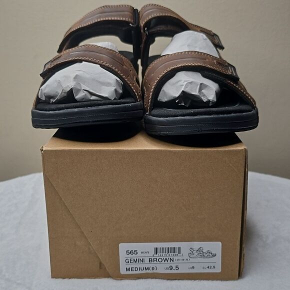 NIB Mens Orthofeet Gemini Brown Sz 9.5 Medium (D)